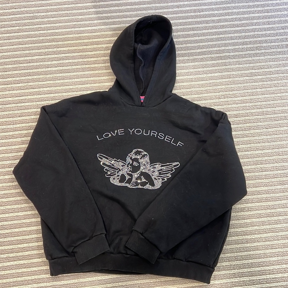 Black love yourself hoodie